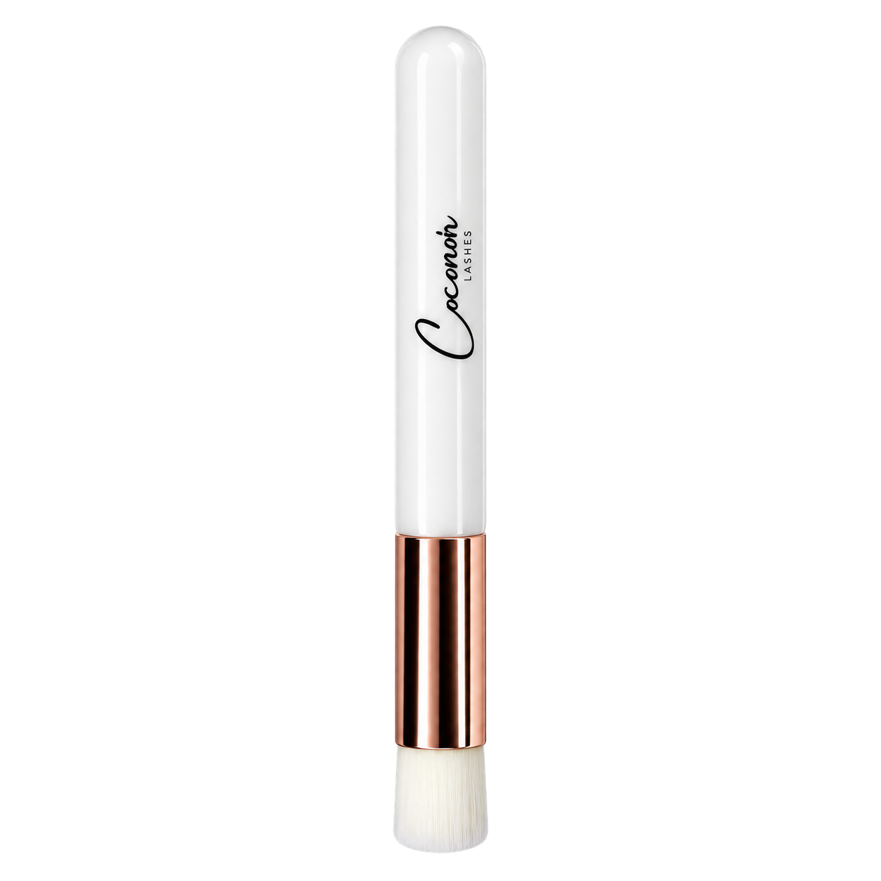 Coconoir white and rose gold lash cleansing brush
