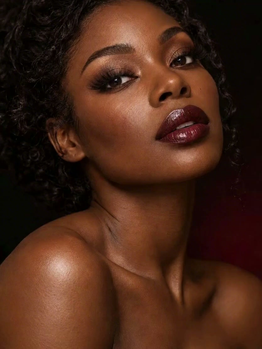 Coconoir Lavish campaign film still with warm bronze eye makeup.
